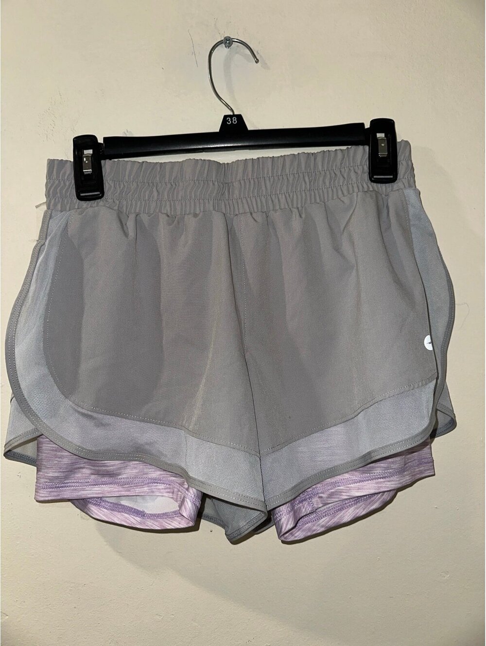 Avia running shorts with built in under shorts size small